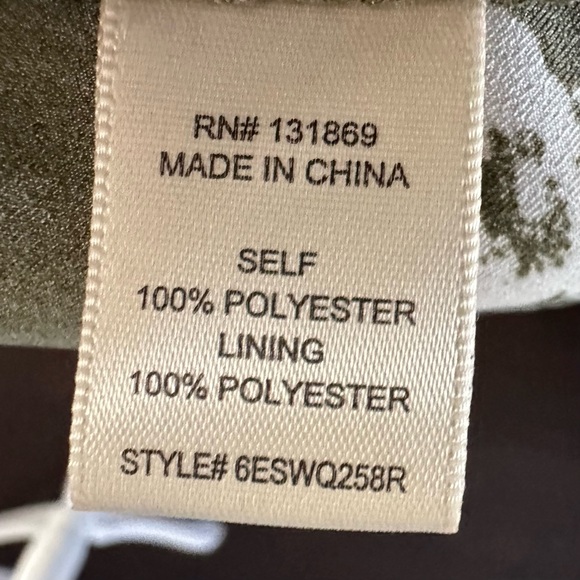 Inspired Hearts Olive Green Floral Maxi Slip Dress XL - Picture 8 of 8